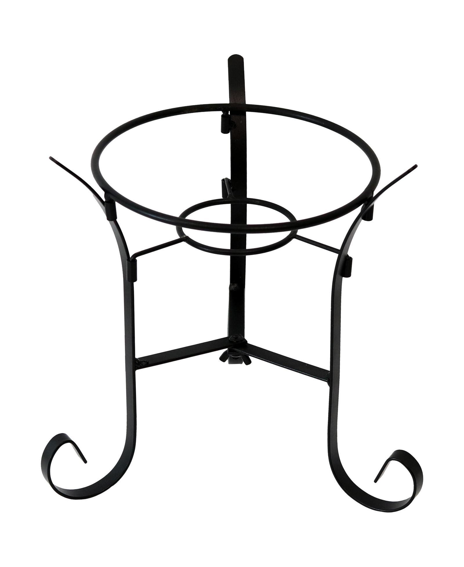 Sunnydaze Decor 9" Steel Scroll Gazing Ball Stand for 10" or 12" Garden Globes, Indoor/Outdoor Decorative
