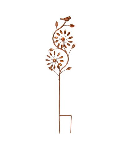 Декоративный вращающийся спиралевидный ветвистый флюгер Sunnydaze Decor 48" Powder-Coated Iron