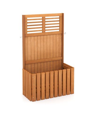Slickblue Raised Garden Bed with Privacy Screen Secure and Stylish Outdoor Gardening Solution