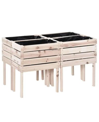Садовая грядница Farmhouse 4-Piece Wooden Elevated Raised