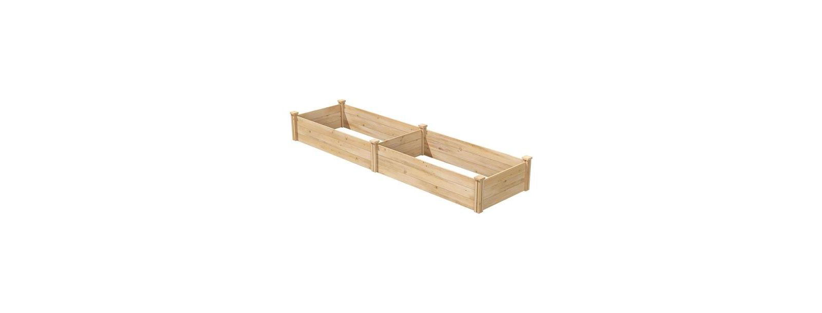 2 ft x 8 ft Cedar Wood Raised Garden Bed