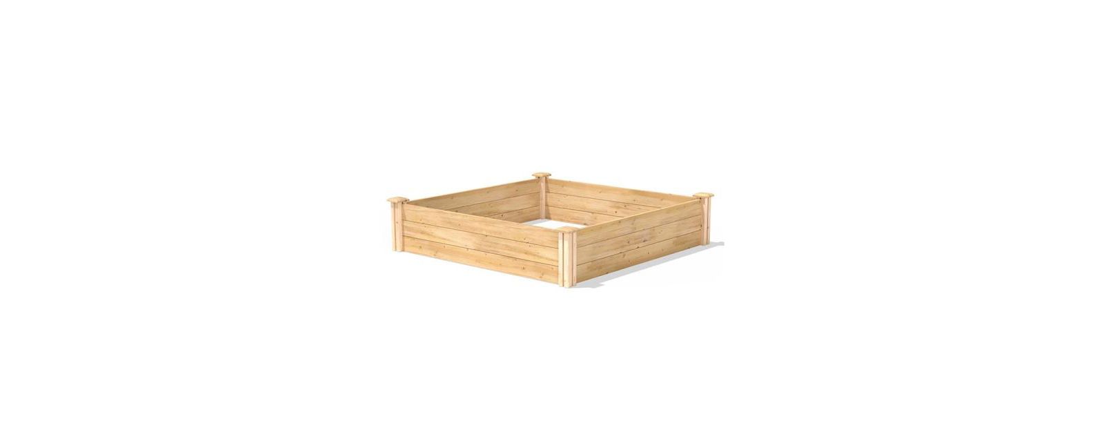 Outdoor Wooden Planter Box for Backyard Patio and Garden Use