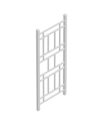 Vinyl Outdoor Garden Trellis for Climbing Plants and Elegant Decor