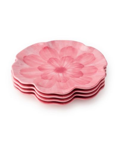 Certified International Wildflower 3-D Floral Salad Plates, Set of 4