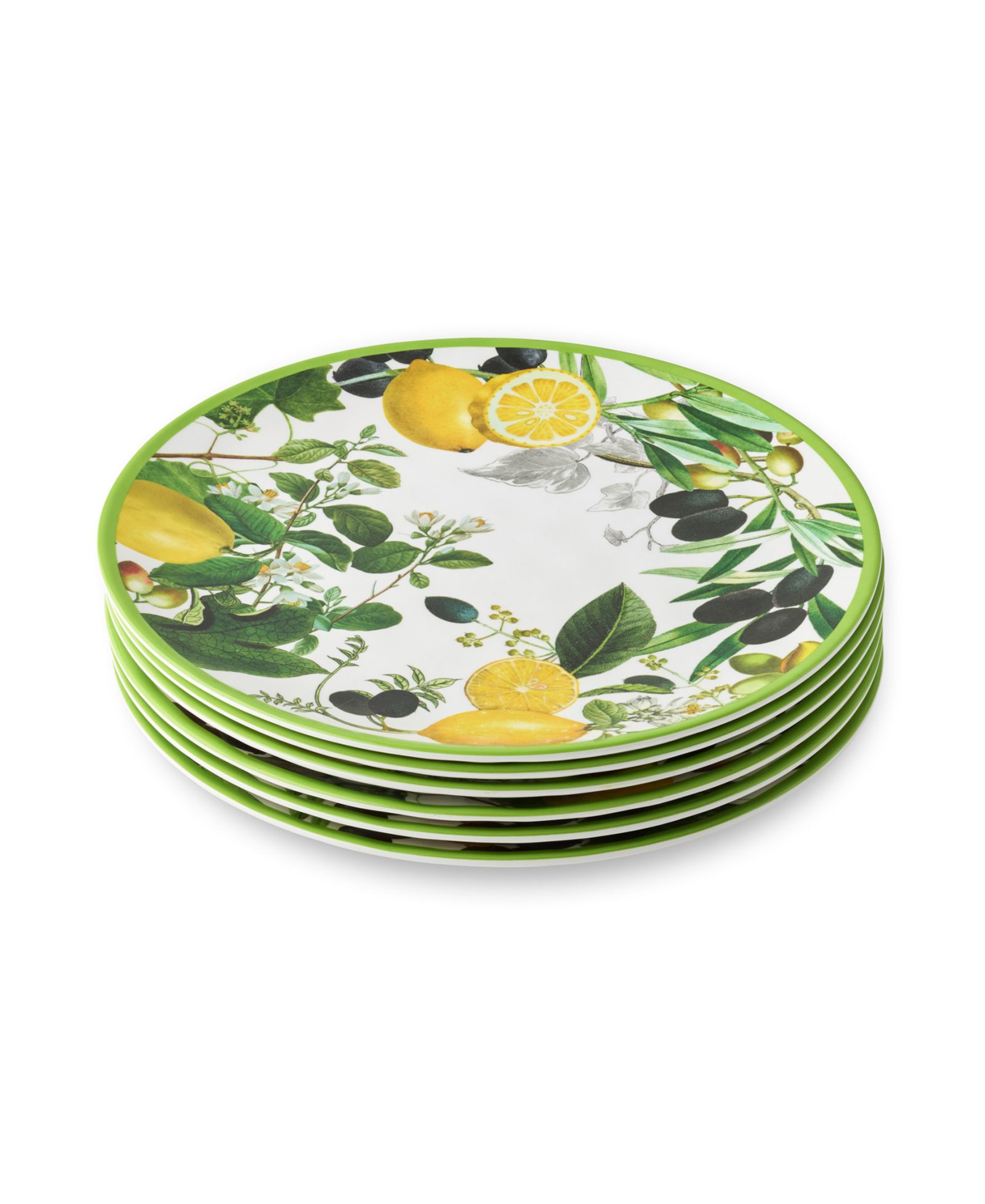 Certified International тарелки из меламина Limone, 6 шт.