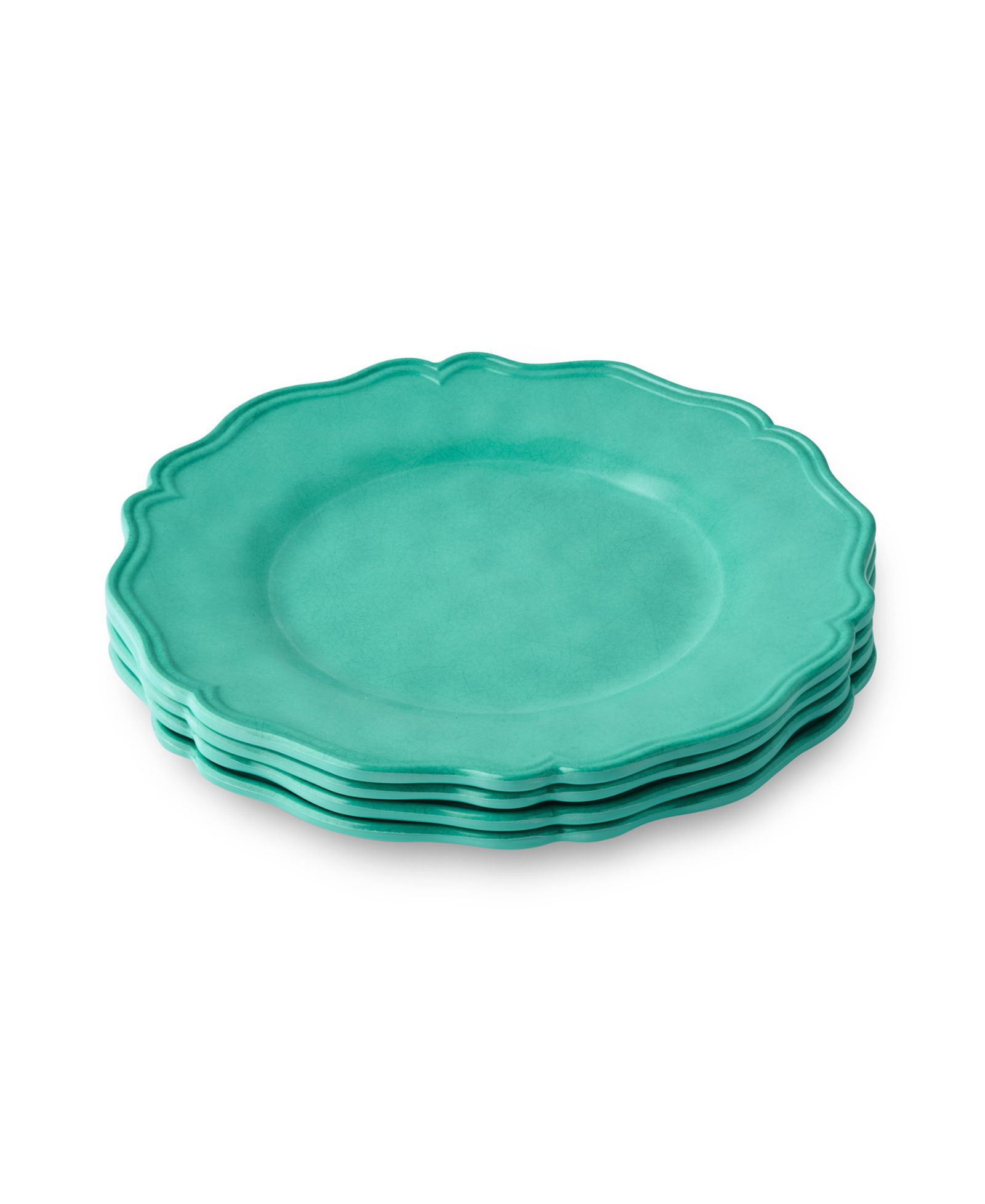 Certified International Isabella Crackle Melamine Salad Plates, Set of 4
