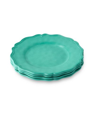 Certified International Isabella Crackle Melamine Salad Plates, Set of 4