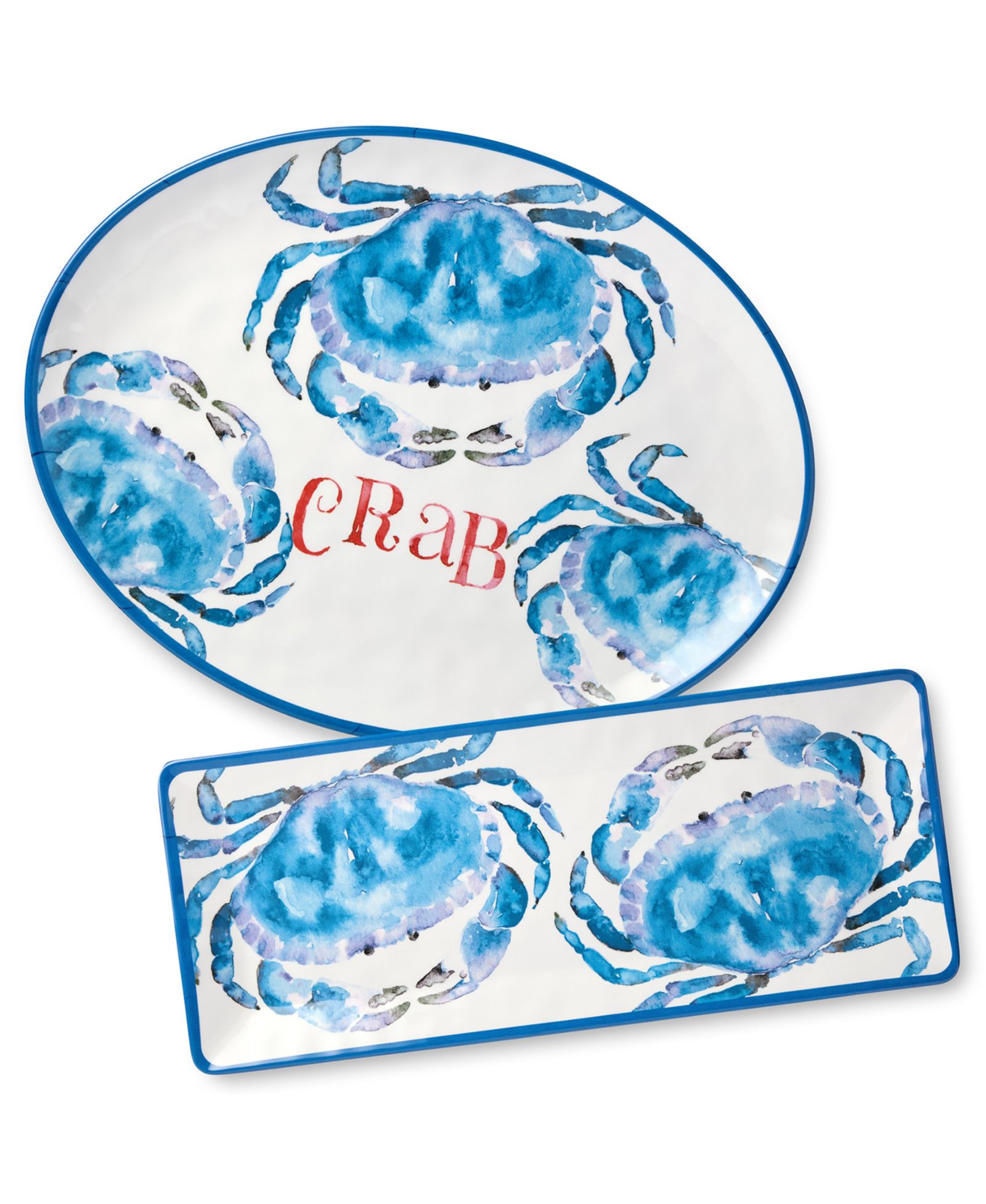 Набор меламиновых тарелок Certified International Beach House Crab, 2 шт.