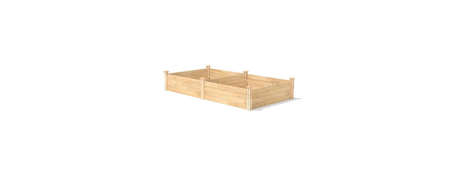 4 ft x 8 ft Cedar Wood Raised Garden Bed