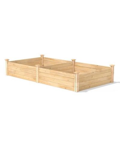 4 ft x 8 ft Cedar Wood Raised Garden Bed