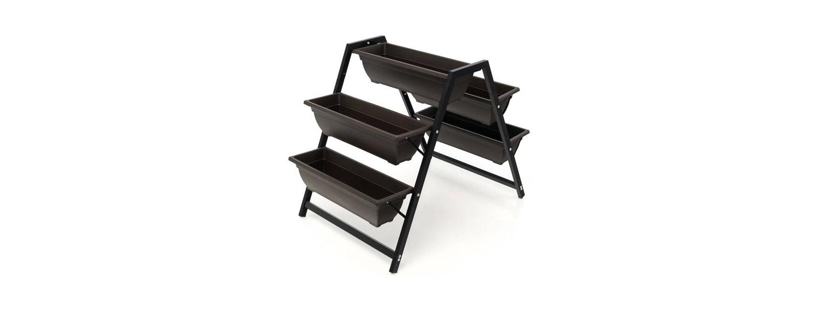 3 Tier Patio Raised Garden Bed Planter Boxes Herbs Flowers Vegetables