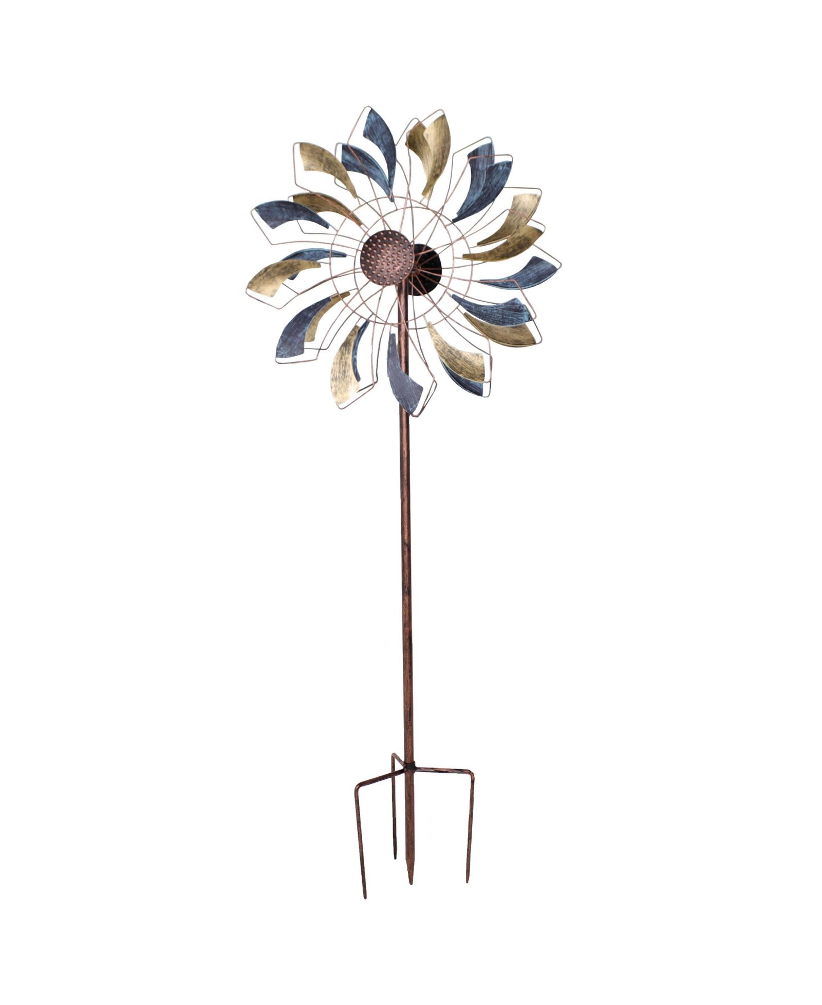 Sunnydaze Decor металлический ветряк Pinwheel с порошковым покрытием из железа - 84.5" H