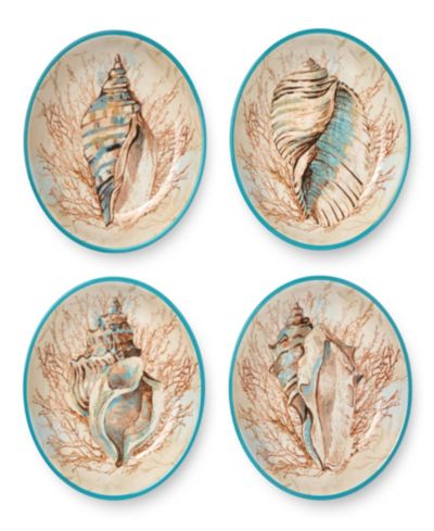 Certified International Escape to the Sea Soup Bowls, Set of 4