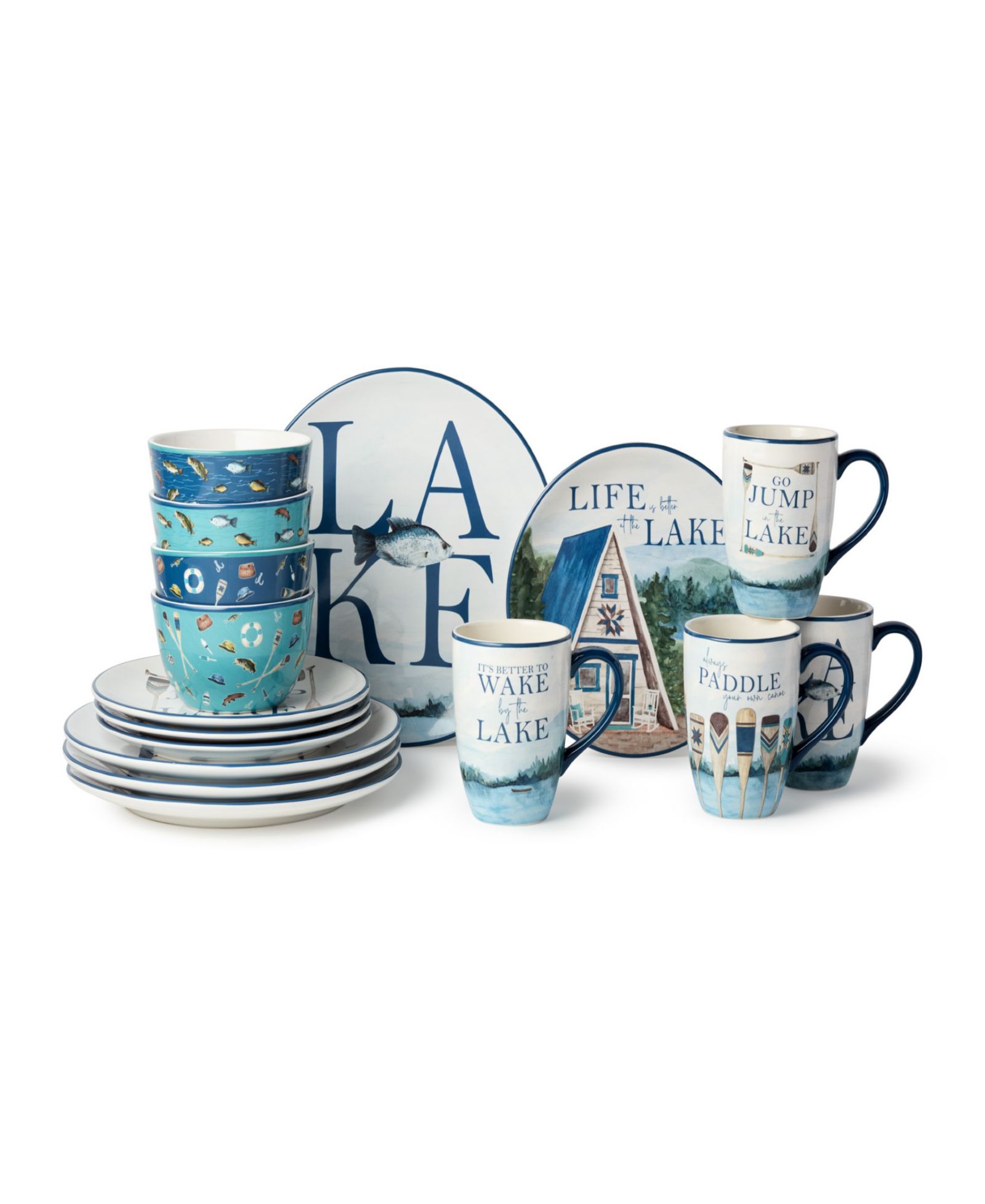 Certified International Wake at the Lake 16-Pc. Dinnerware Set, Service for 4