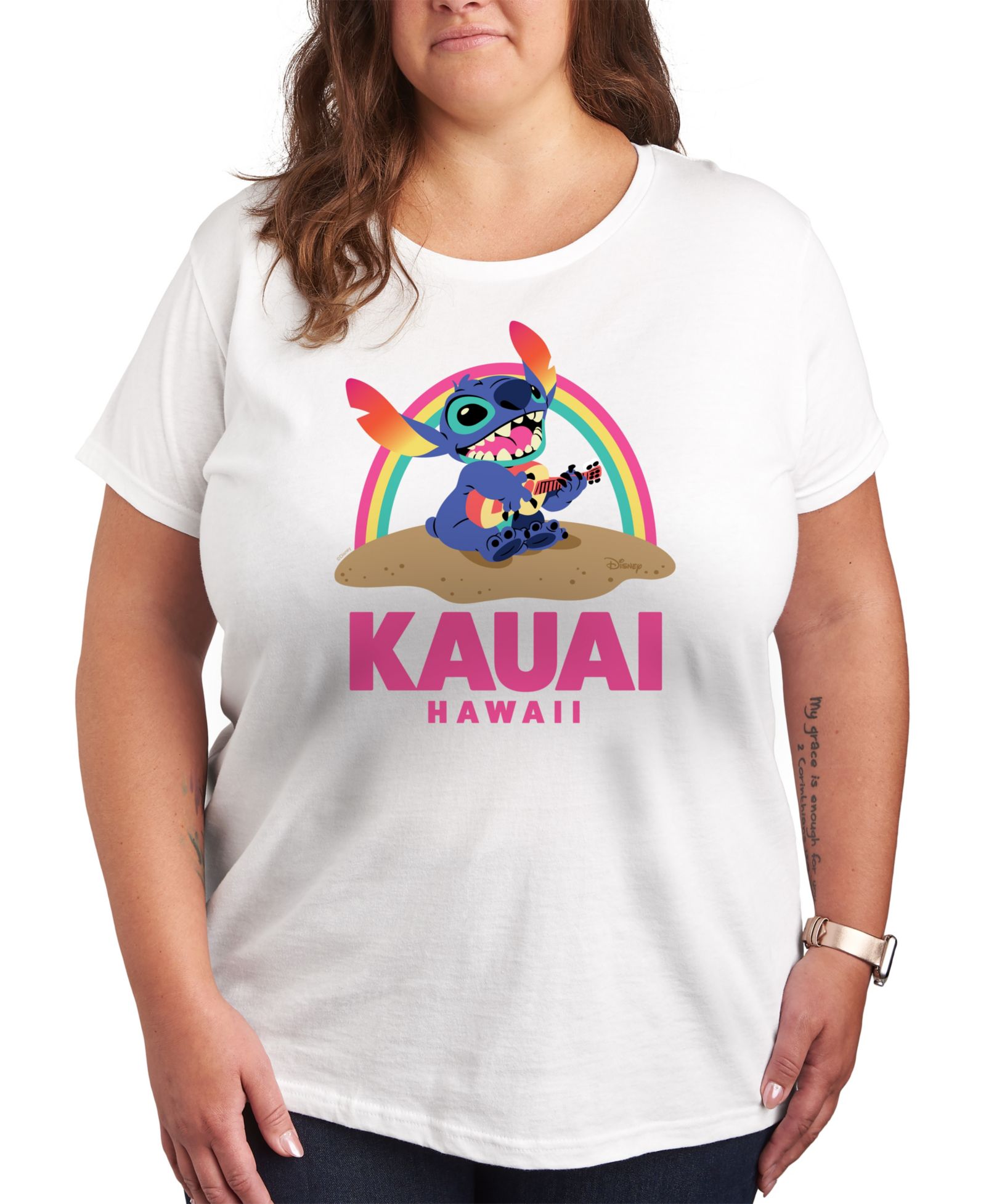 Hybrid Apparel Футболка Plus Size Lilo Stitch Kauai Hawaii Graphic