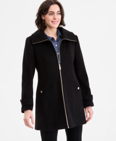 Женское пальто Michael Kors Collared Zip-Front