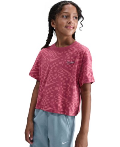 Nike Girls' 7-16 Sportswear Relaxed Fit T-Shirt