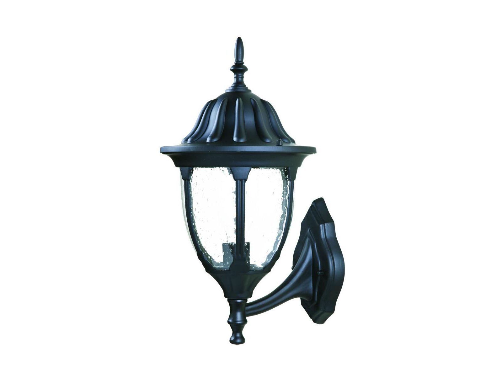 Slickblue Clear Glass Swing Arm Wall Light for Bedroom Reading or Task Lighting