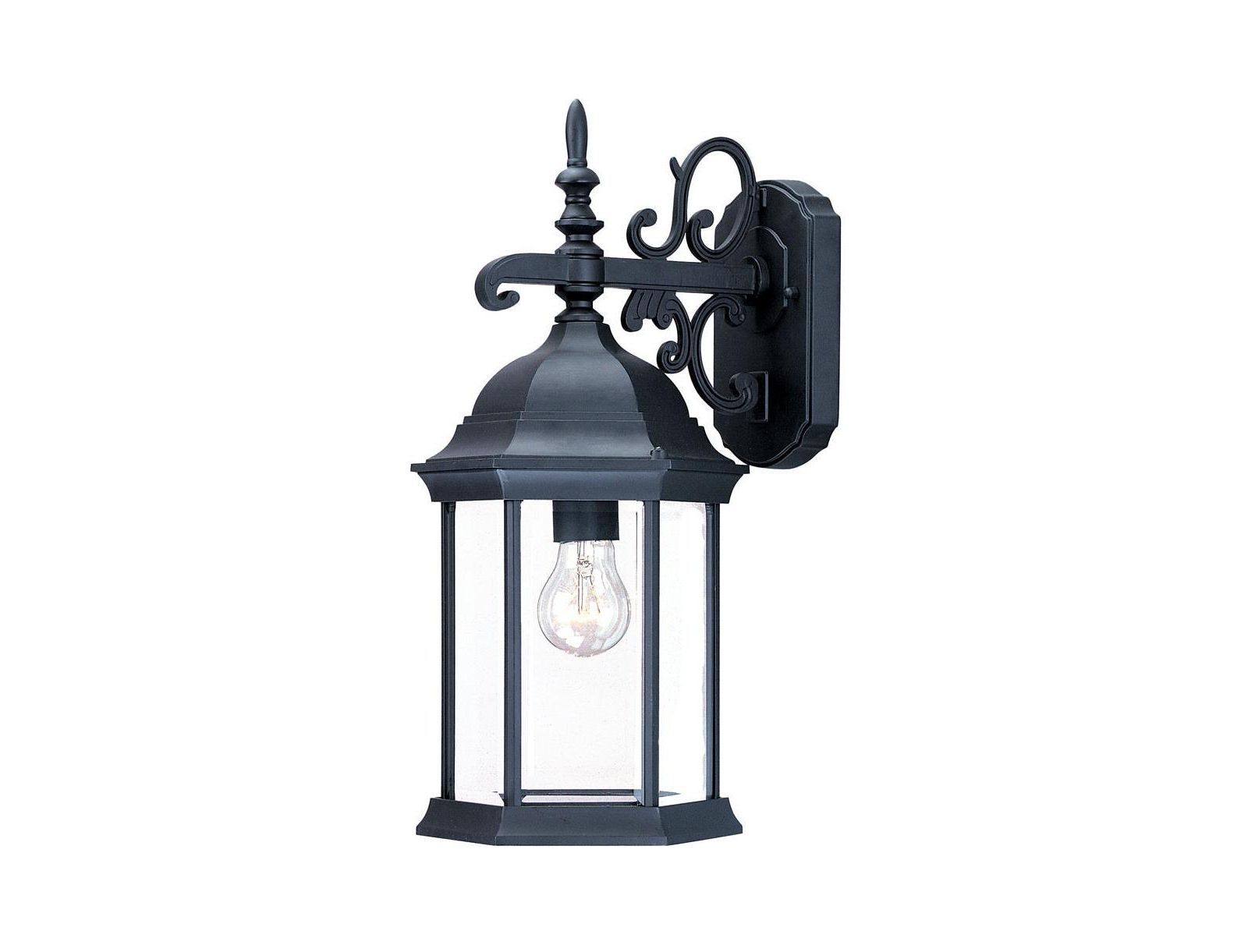 Slickblue Narrow Domed Hanging Glass Lantern Wall Light