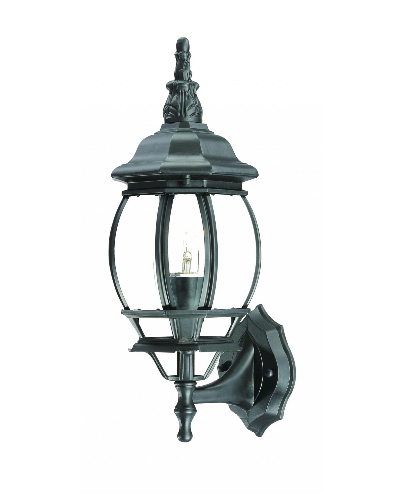 Slickblue Ornamental Glass Globe Wall Light for Indoor and Outdoor Decor