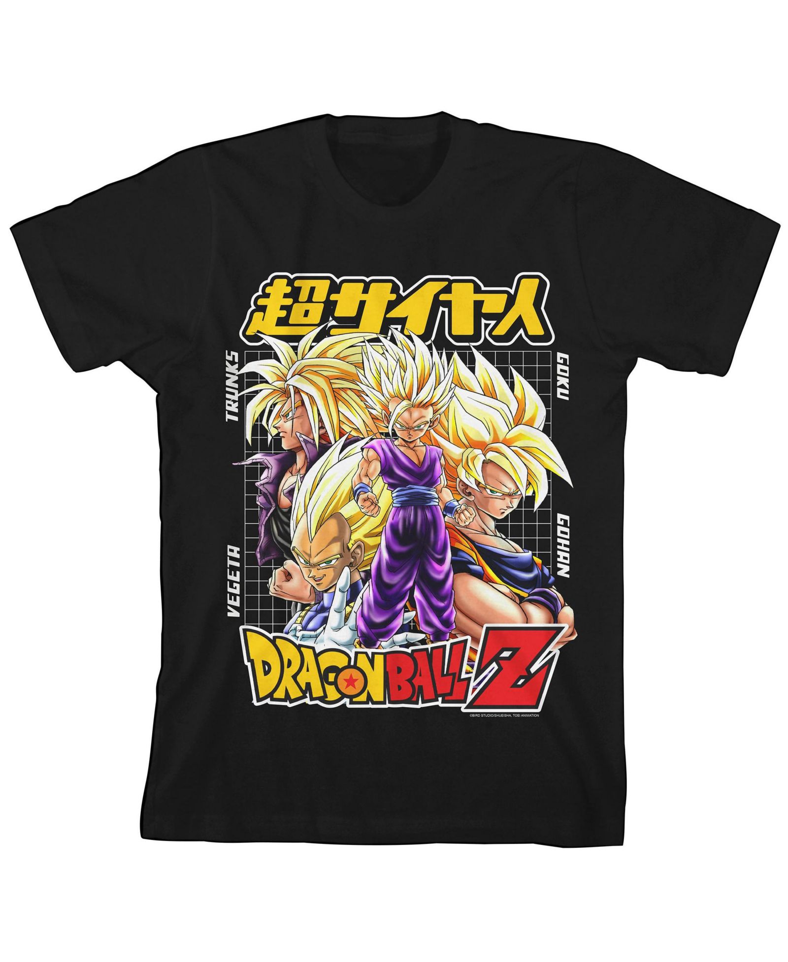 Dragon Ball Z Super Saiyan футболка для мальчиков, черная, короткий рукав, Large