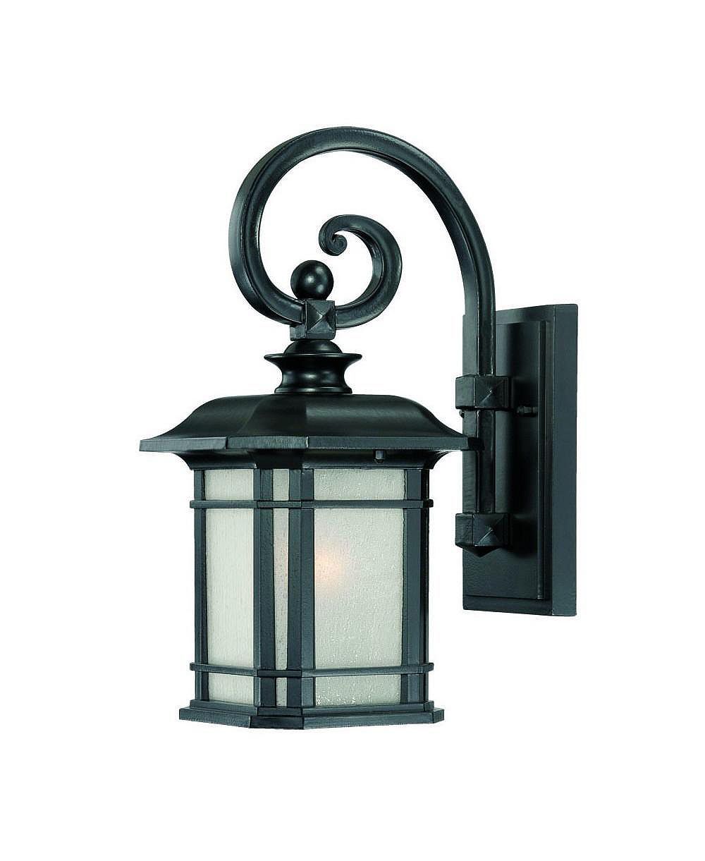 Slickblue Entryway Hallway or Patio Frosted Linen Glass Lantern Wall Light