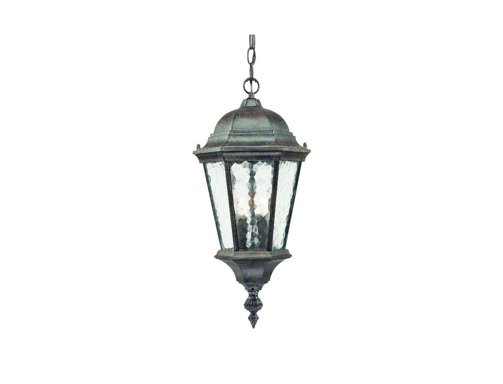 Slickblue Carousel Lantern Two-Light Hanging Light Classic Outdoor Lighting Fixture
