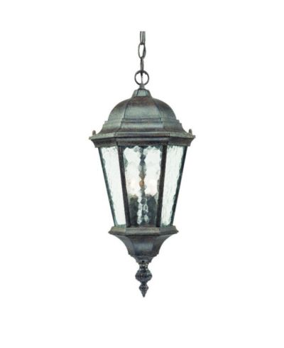 Slickblue Carousel Lantern Two-Light Hanging Light Classic Outdoor Lighting Fixture