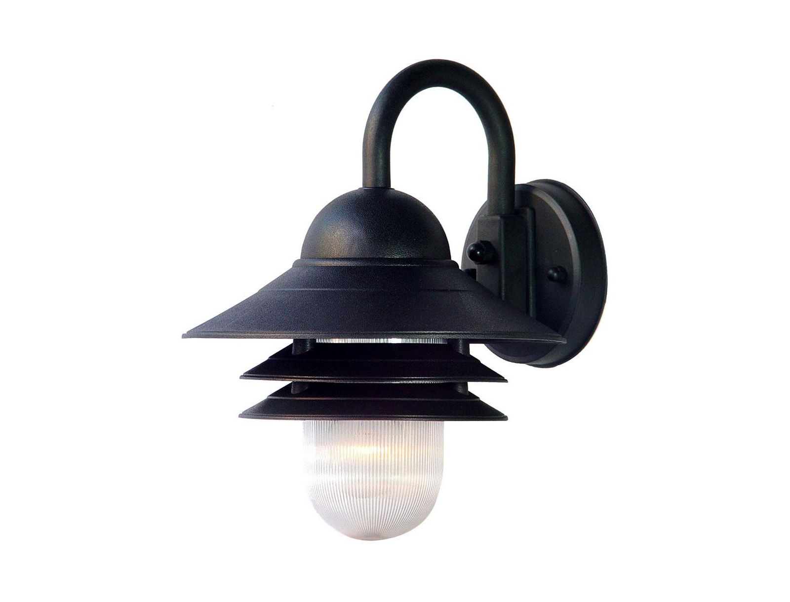 Outdoor Wall Light with Three-Tier Lamp Shade – Stylish Lighting for Exterior Spaces