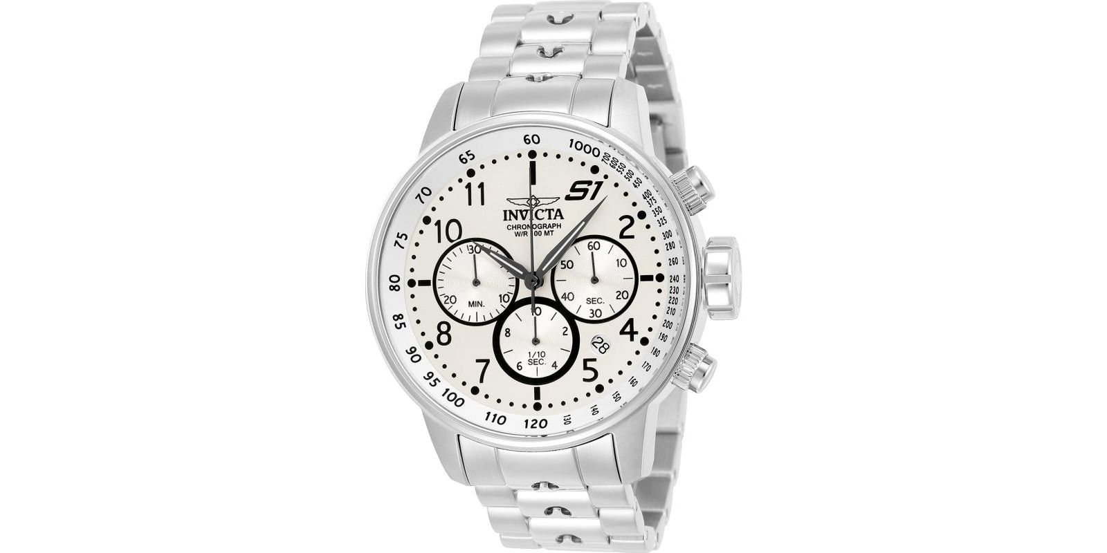 Invicta Men's 23078 S1 Rally  Quartz Multifunction Silver Dial Watch