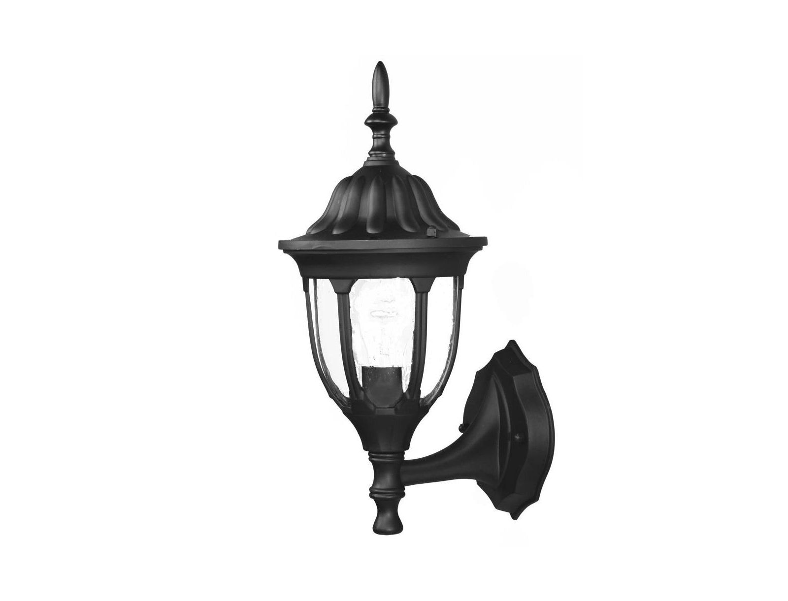 Slickblue Bedroom Reading or Task Lighting Clear Glass Swing Arm Wall Light