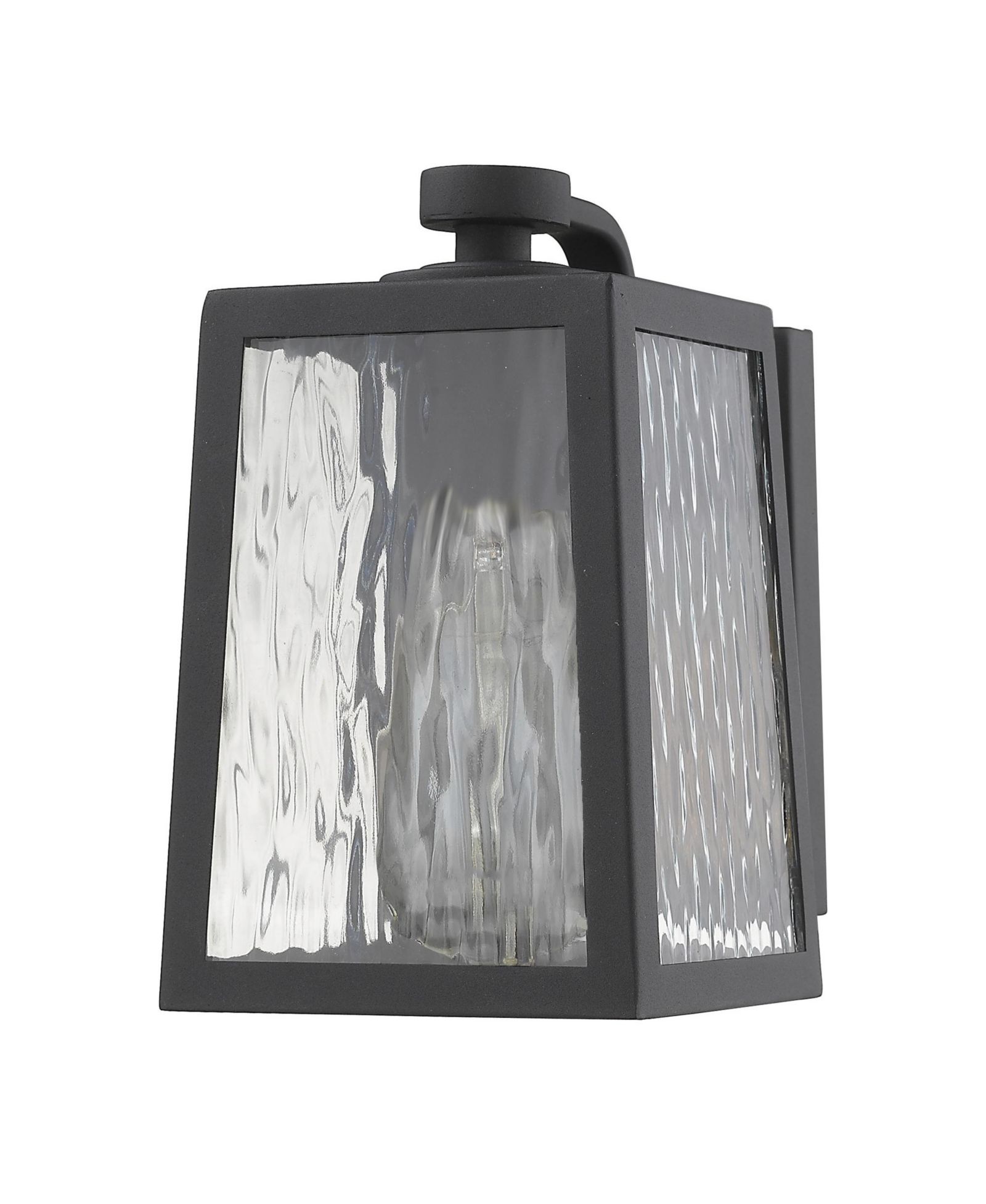 Slickblue Classic Glass Panel Outdoor Wall Sconce for Patio and Garage