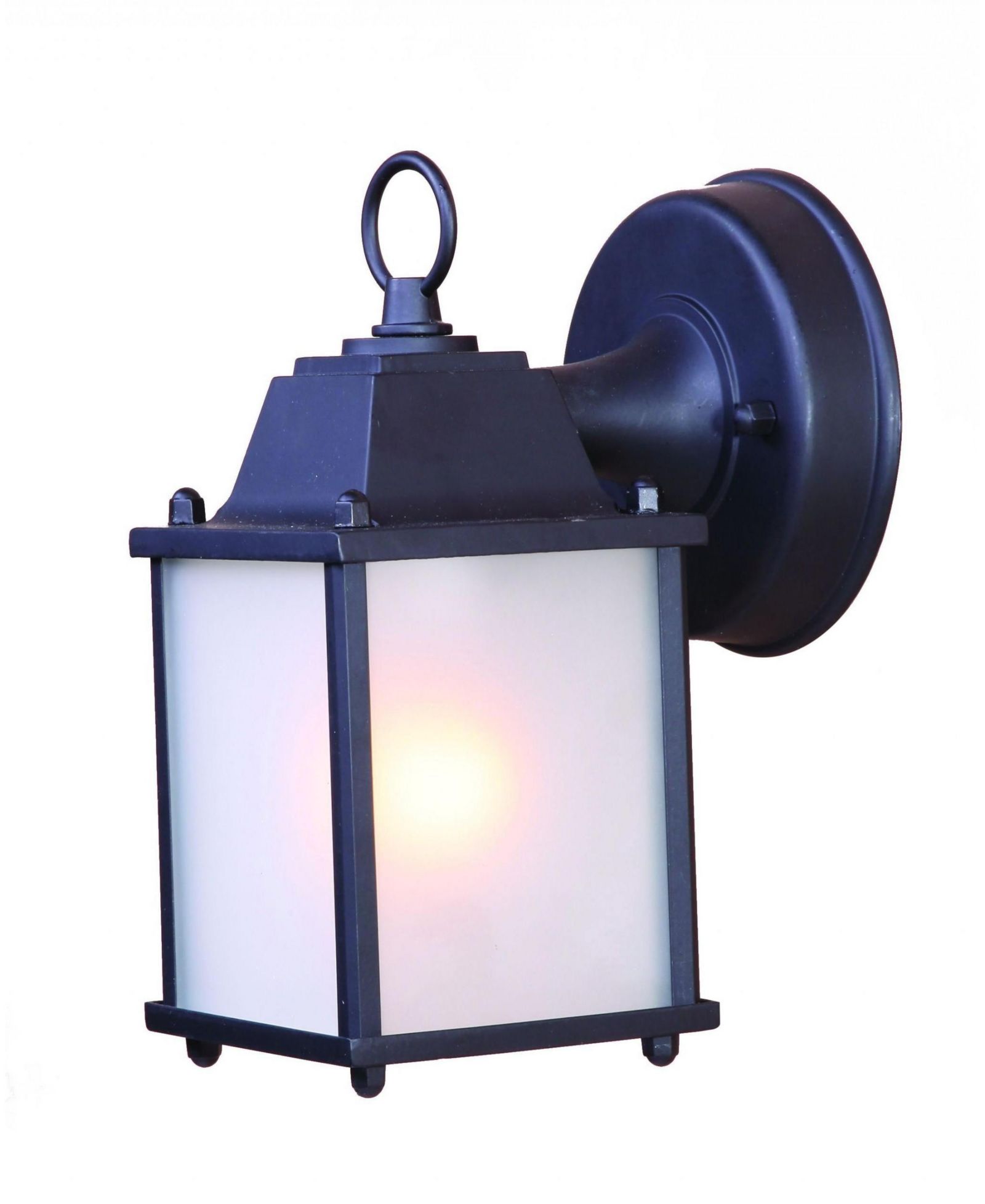 Hanging Frosted Glass Lantern Wall Light – Decorative Lighting for Garden & Walkways