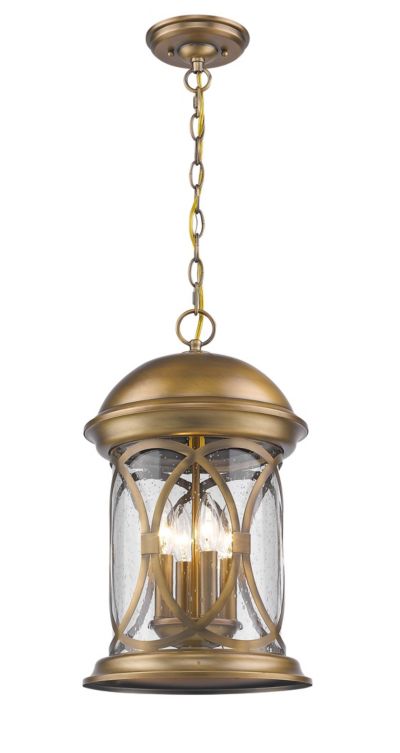 Slickblue Lincoln 4-Light Antique Brass Hanging Light