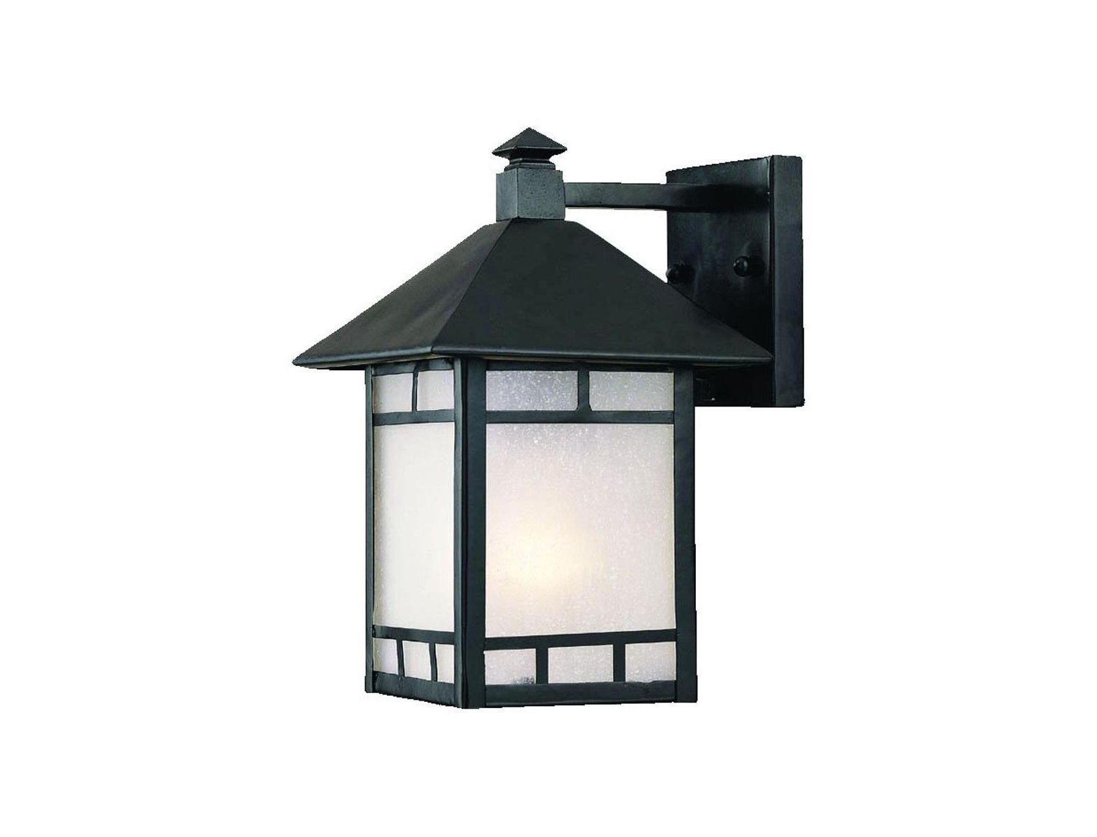 Slickblue Petite Frosted Glass Lantern Wall Light - Timeless Lighting for Exterior Spaces