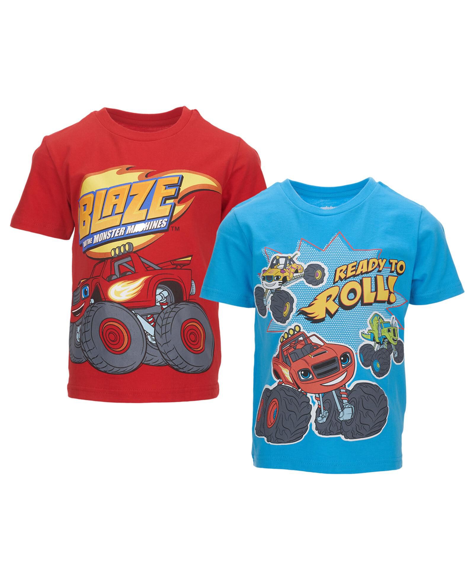 Blaze and the Monster Machines Toddler Boys Nickelodeon 2 Pack T-Shirts