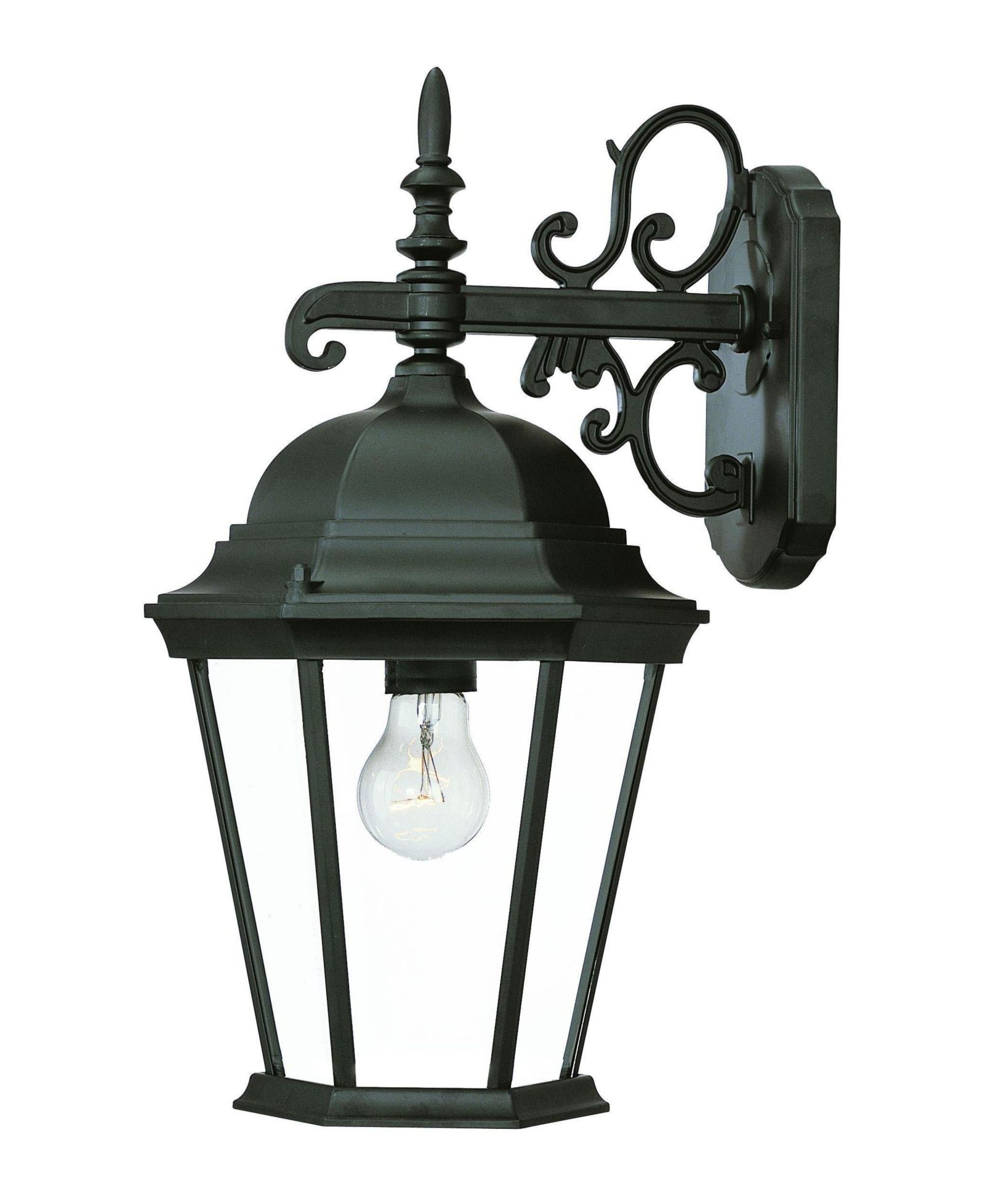 Slickblue Decorative Narrow Domed Glass Lantern Wall Light