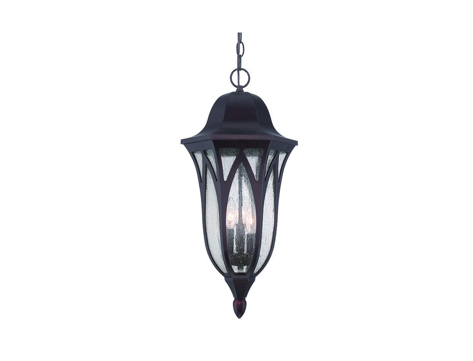 Slickblue Geometric Glass Ceiling Light Sleek Hanging Fixture for Indoor Use