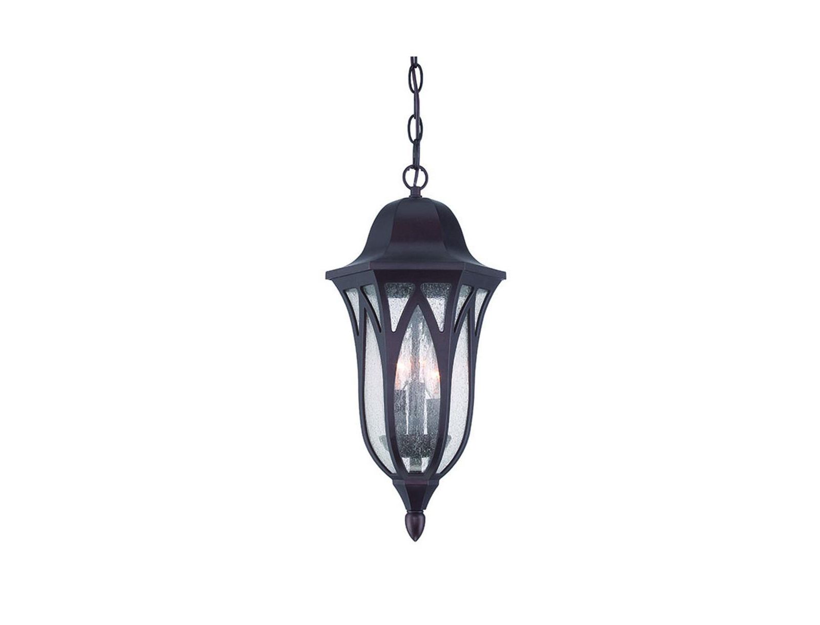 Slickblue Contemporary Hanging Ceiling Lamp with Geometric Glass Shade