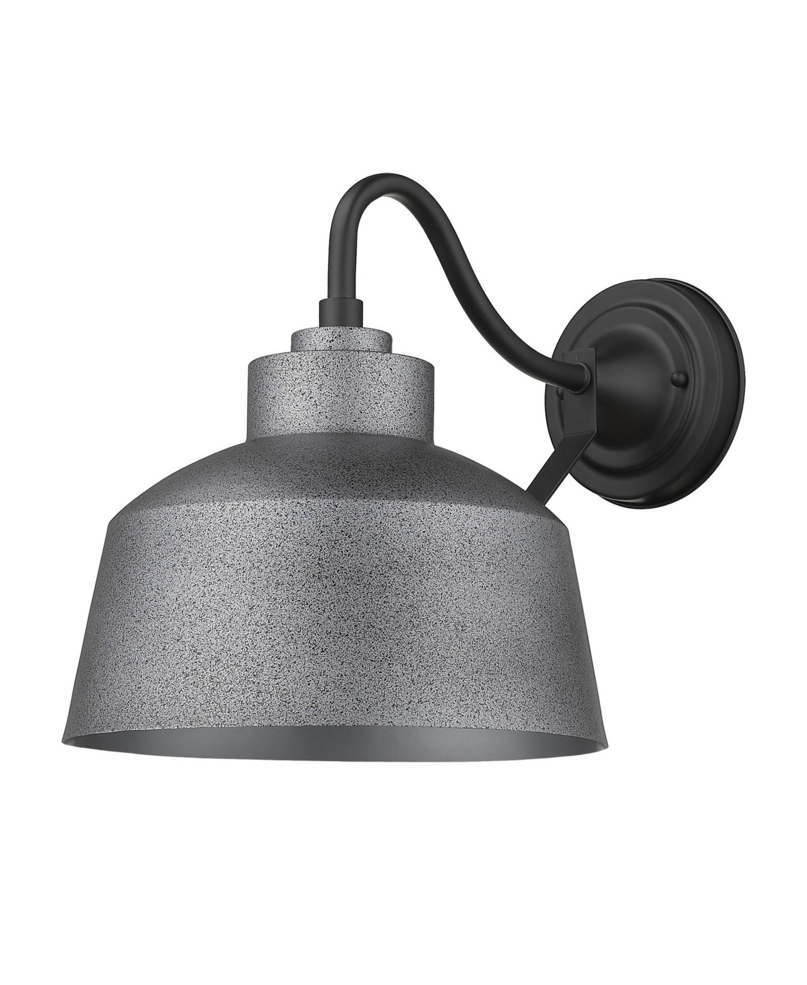 Slickblue Pebbled Bowl Shape Outdoor Wall Light for Porch and Patio Lighting
