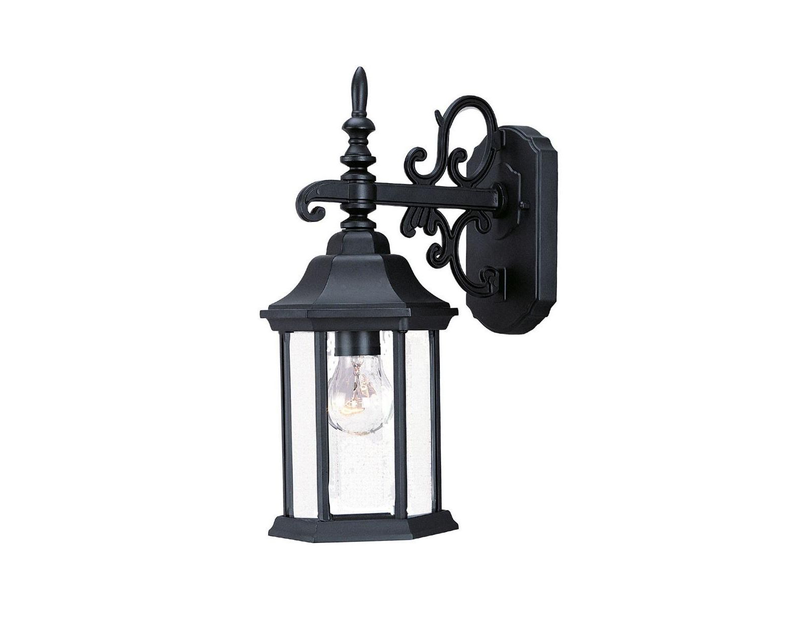 Slickblue Domed Hanging Glass Lantern Wall Light for Patio or Hallway