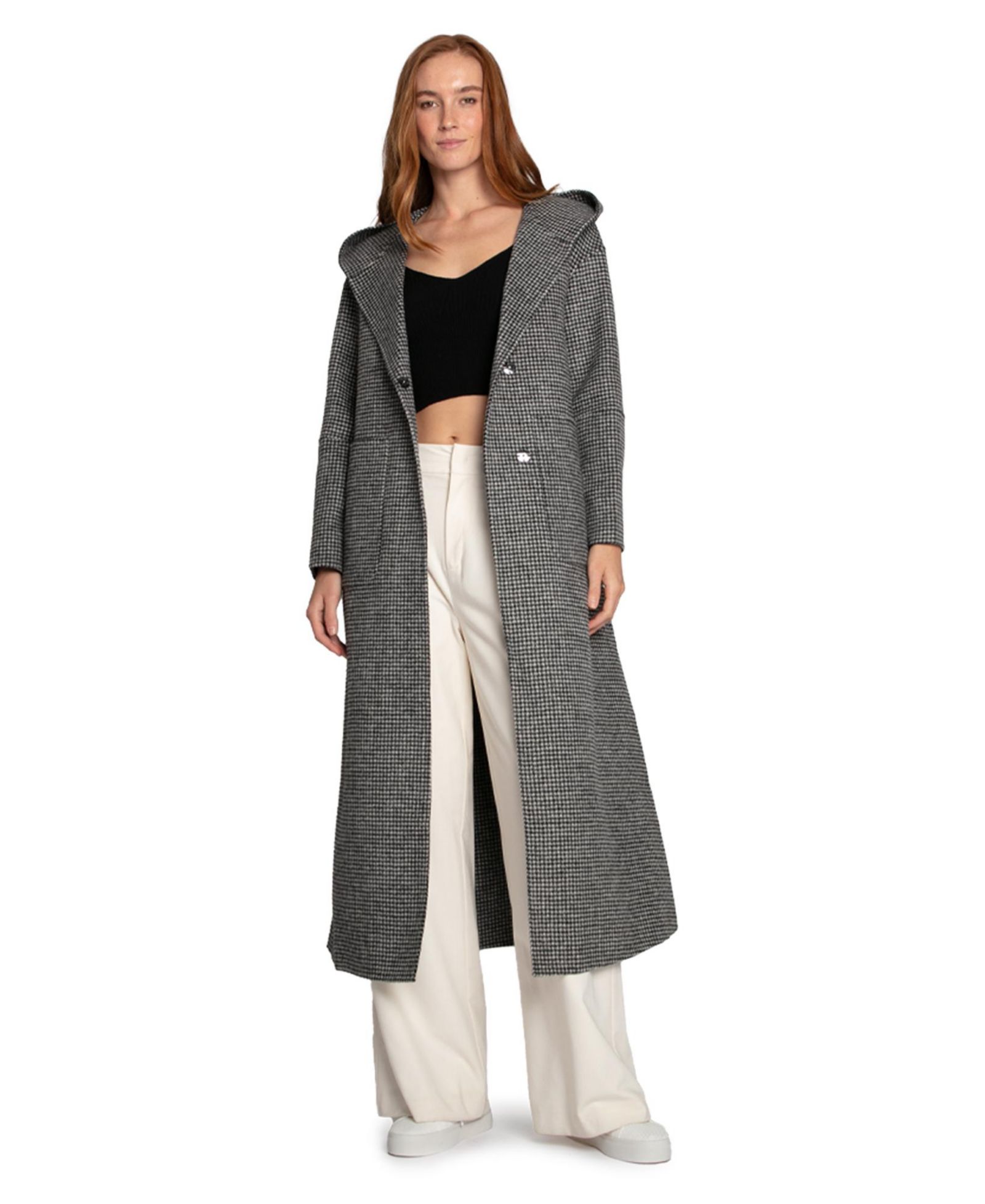 Пальто Belle & Bloom Walk My Way Wool Blend Oversized Maxi