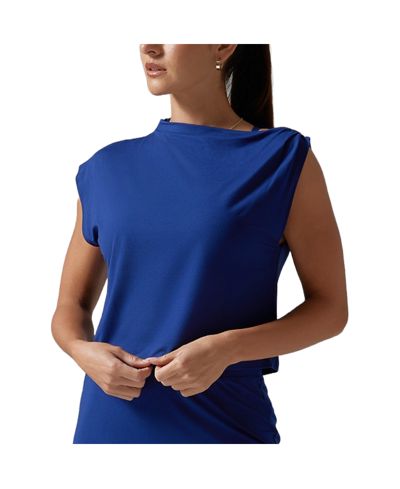 Женская асимметричная футболка Tavi из трикотажа brushed tec knit
