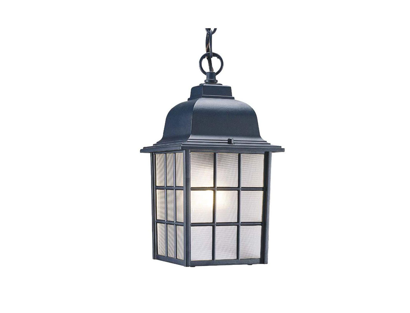 Slickblue Windowpane Lantern Pendant Light - Decorative Lighting for Indoor & Outdoor Use