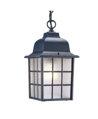 Slickblue Windowpane Lantern Pendant Light - Decorative Lighting for Indoor & Outdoor Use
