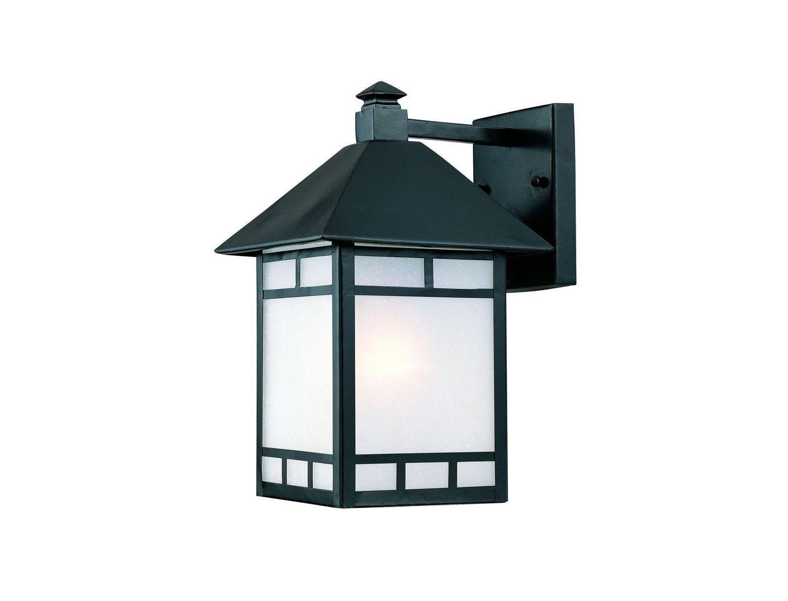 Frosted Glass Lantern Wall Light – Stylish Wall Fixture for Garden & Yard