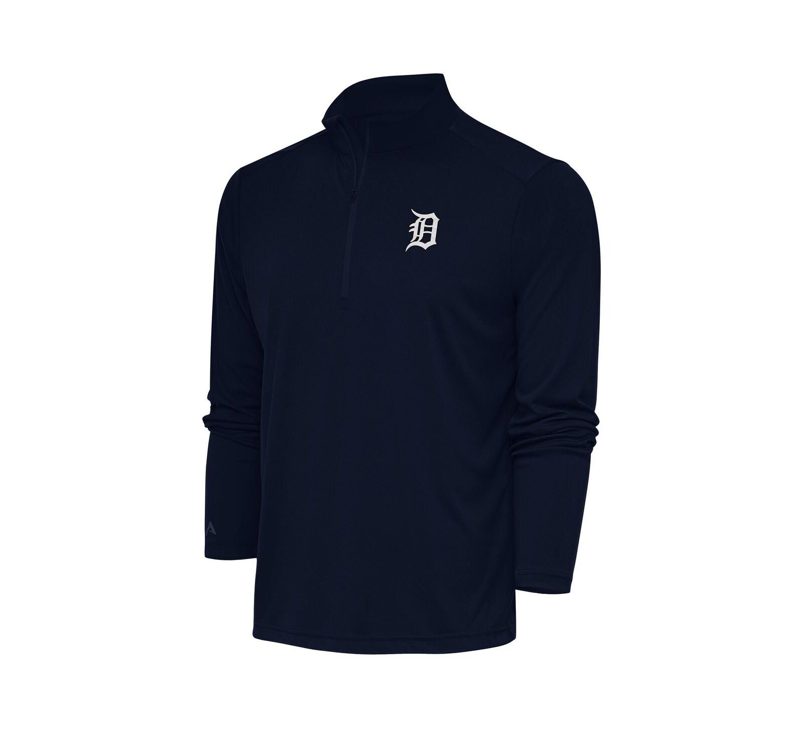 Antigua Мужской джемпер на молнии Detroit Tigers Navy