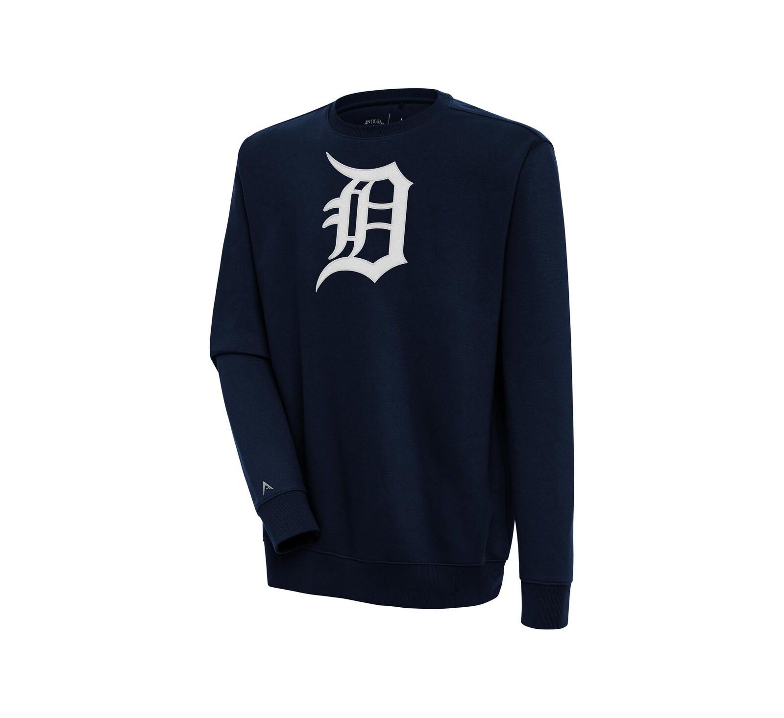 Мужская толстовка Antigua Detroit Tigers Victory Pullover темно-синяя