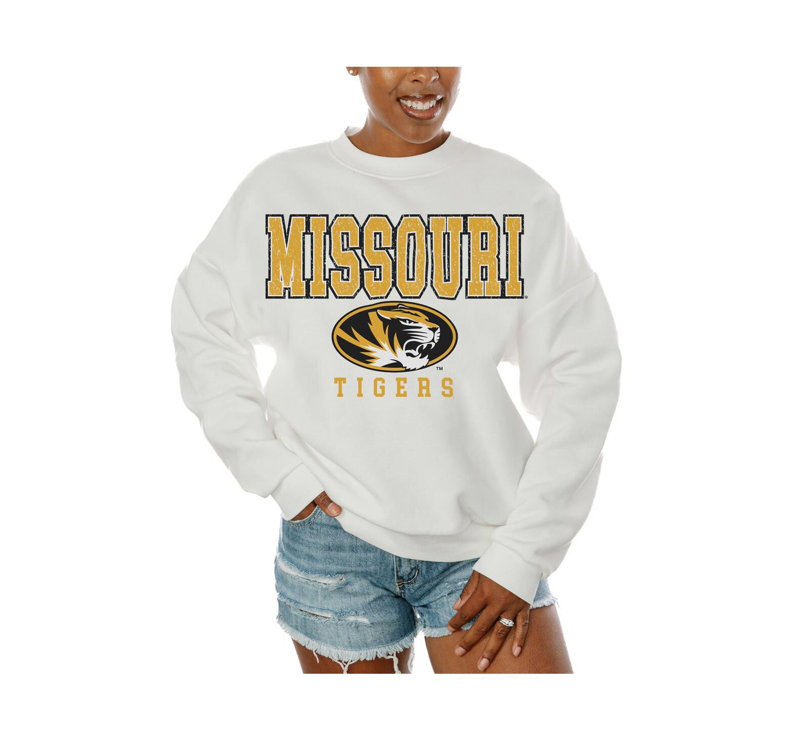 Женское свитшот Gameday Couture White Missouri Tigers Freestyle Fleece Pullover