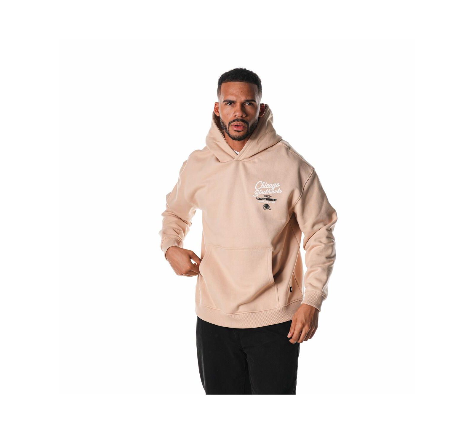 Мужской и женский худи The Wild Collective Cream Chicago Blackhawks Pullover